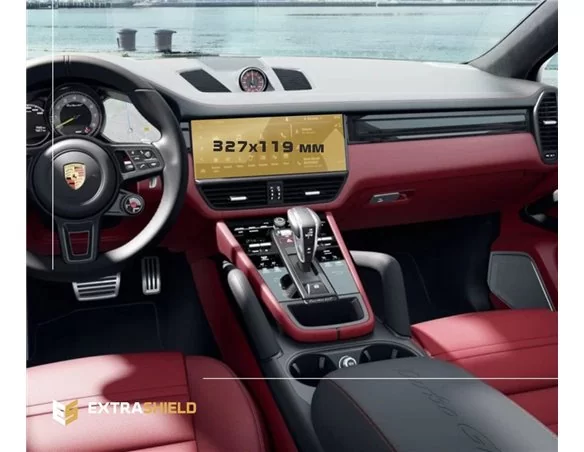 Porsche Cayenne 2017 – súčasný multimediálny 12-palcový chránič obrazovky ExtraShield - 1