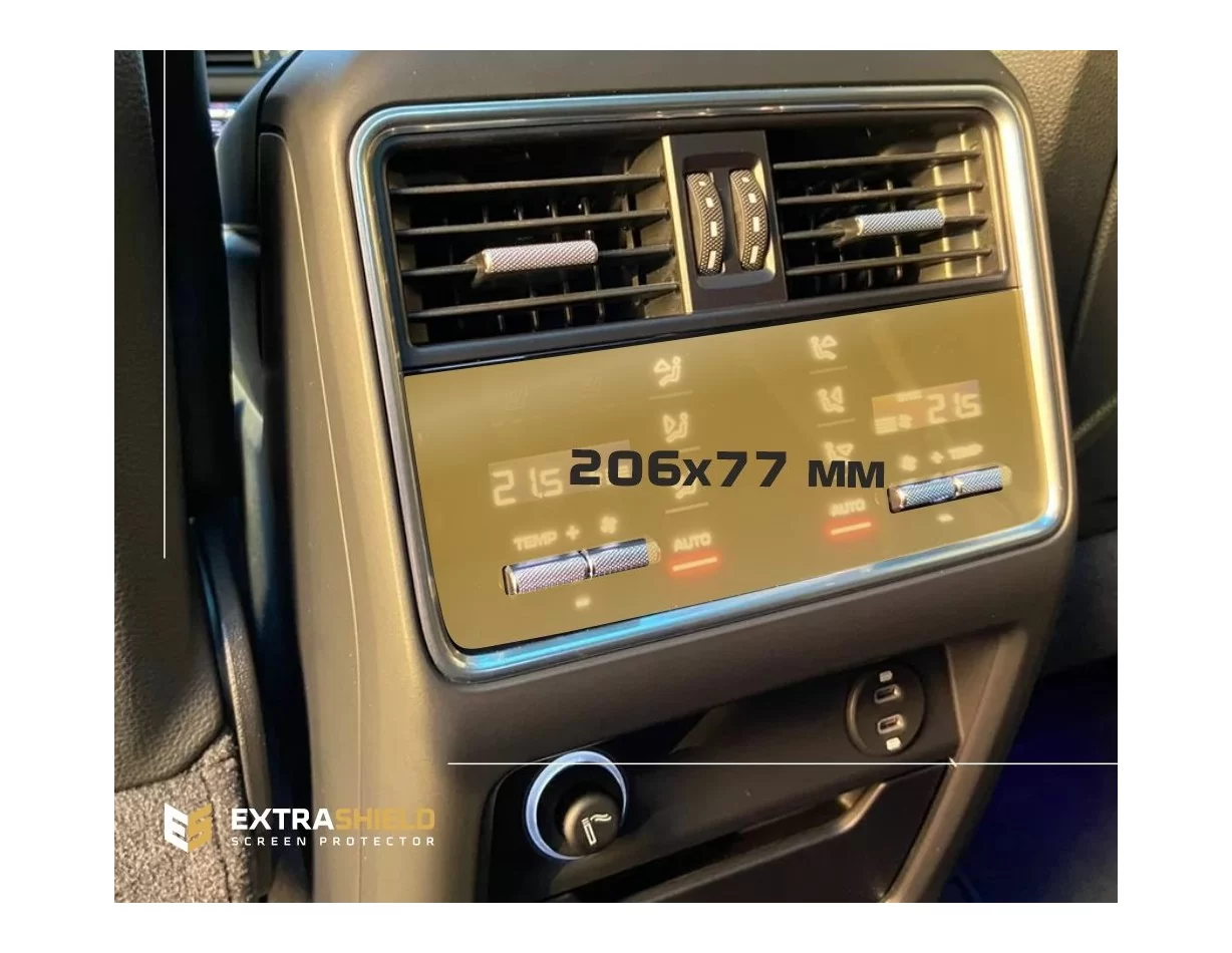 Porsche Cayenne 2017 – aktuálna ochrana zadnej klimatizácie 10,5" ExtraShield - 1