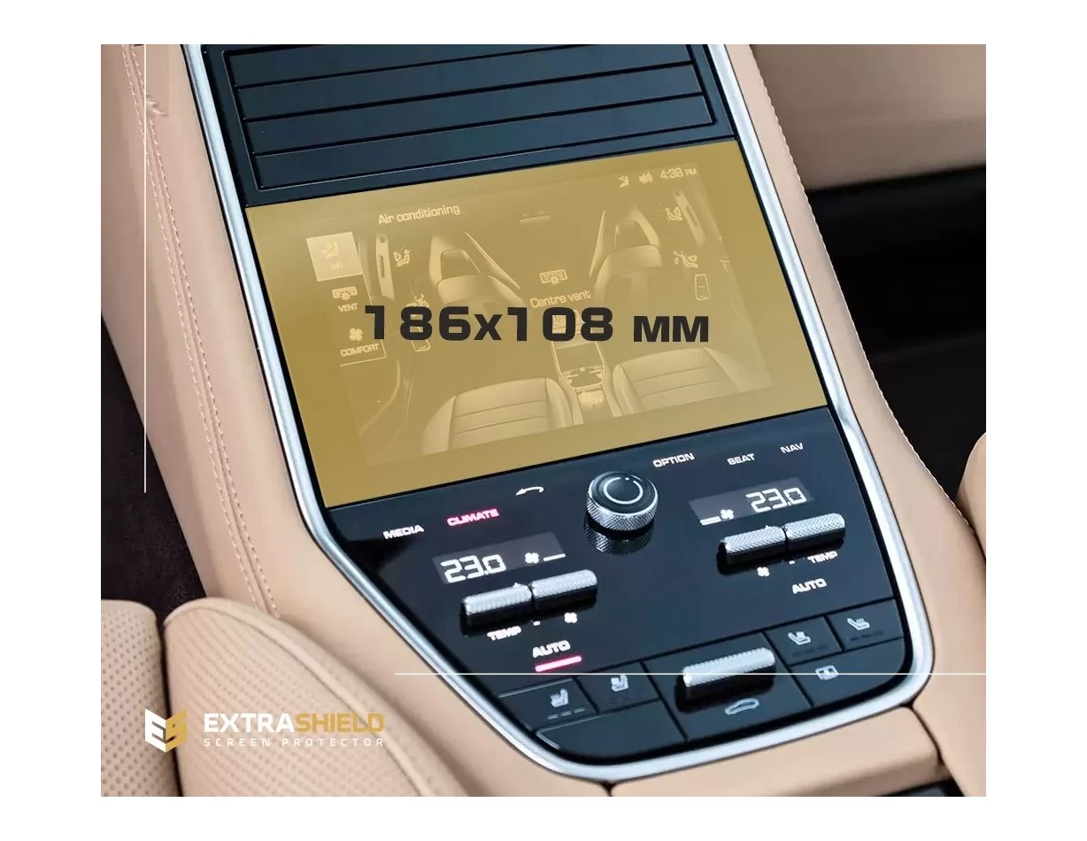 Porsche Panamera II 2017 – aktuálna ochrana zadnej klimatizácie 10,5" ExtraShield - 1