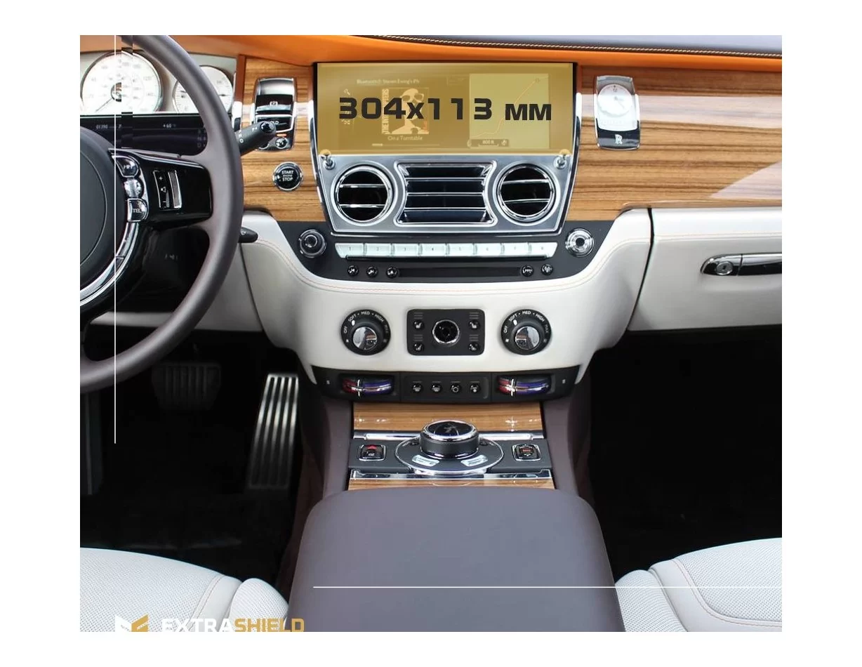 Rolls-Royce Ghost 2020 – súčasný multimediálny 8,8-palcový chránič obrazovky ExtraShield - 1