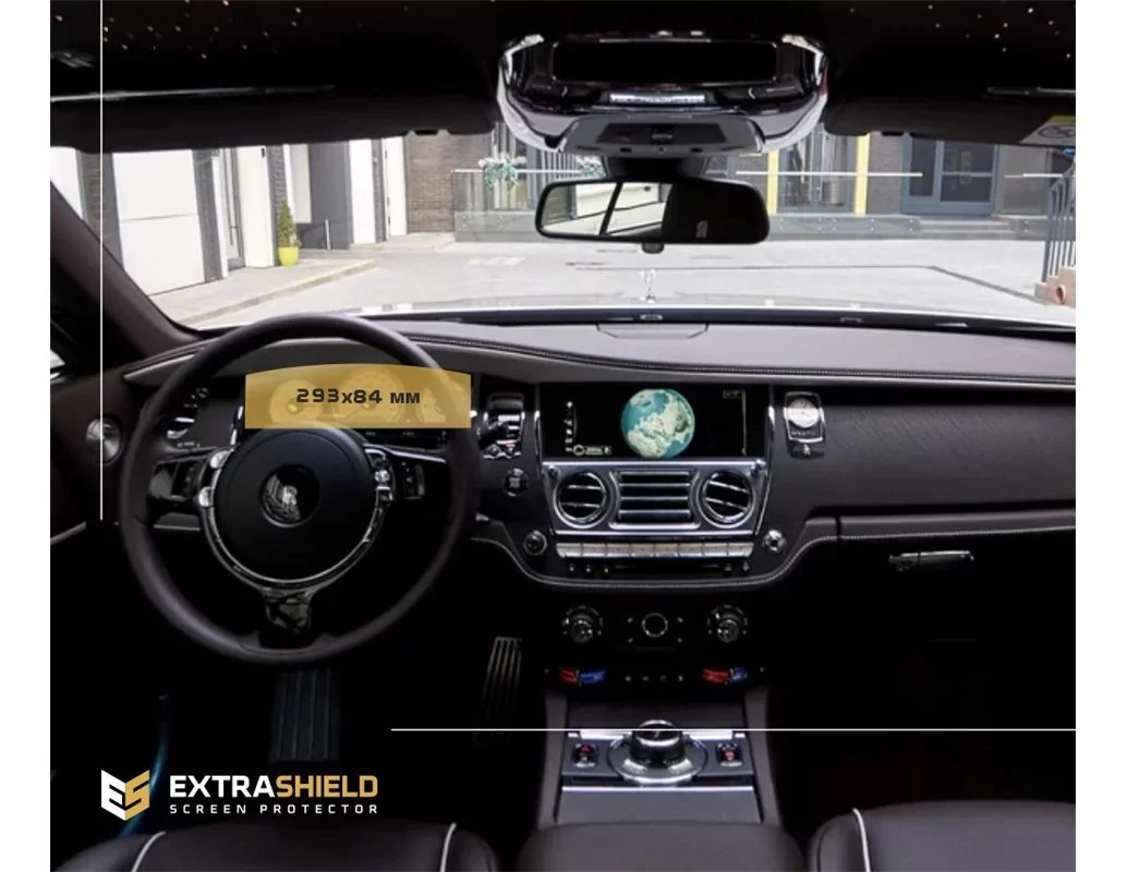 Rolls-Royce Wraith 2013 – súčasná ochrana obrazovky digitálneho rýchlomera ExtraShield - 1