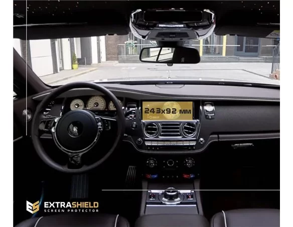 Rolls-Royce Wraith 2013 – súčasný multimediálny 8,8-palcový chránič obrazovky ExtraShield - 1