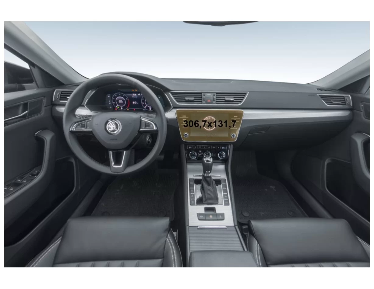 Škoda Superb (B8) 2015 - prezentácia multimediálneho krytu displeja Bolero 8" ExtraShield - 1