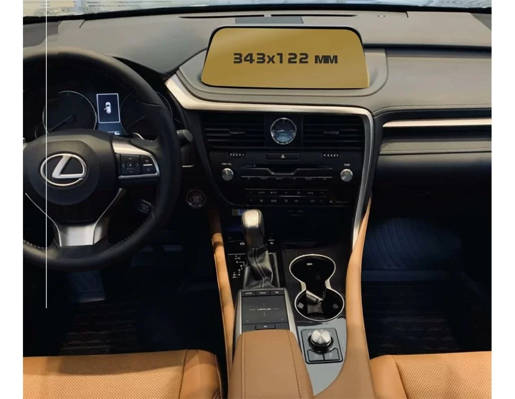 Lexus RX 2019 – súčasný multimediálny 8-palcový chránič obrazovky ExtraShield - 1