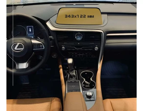 Lexus RX 2019 – súčasný multimediálny 8-palcový chránič obrazovky ExtraShield - 1