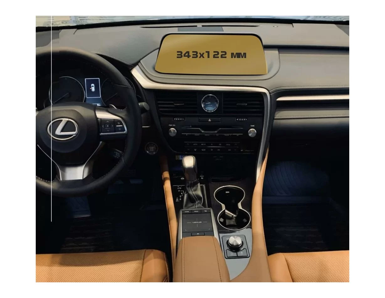 Lexus RX 2019 – súčasný multimediálny 8-palcový chránič obrazovky ExtraShield - 1