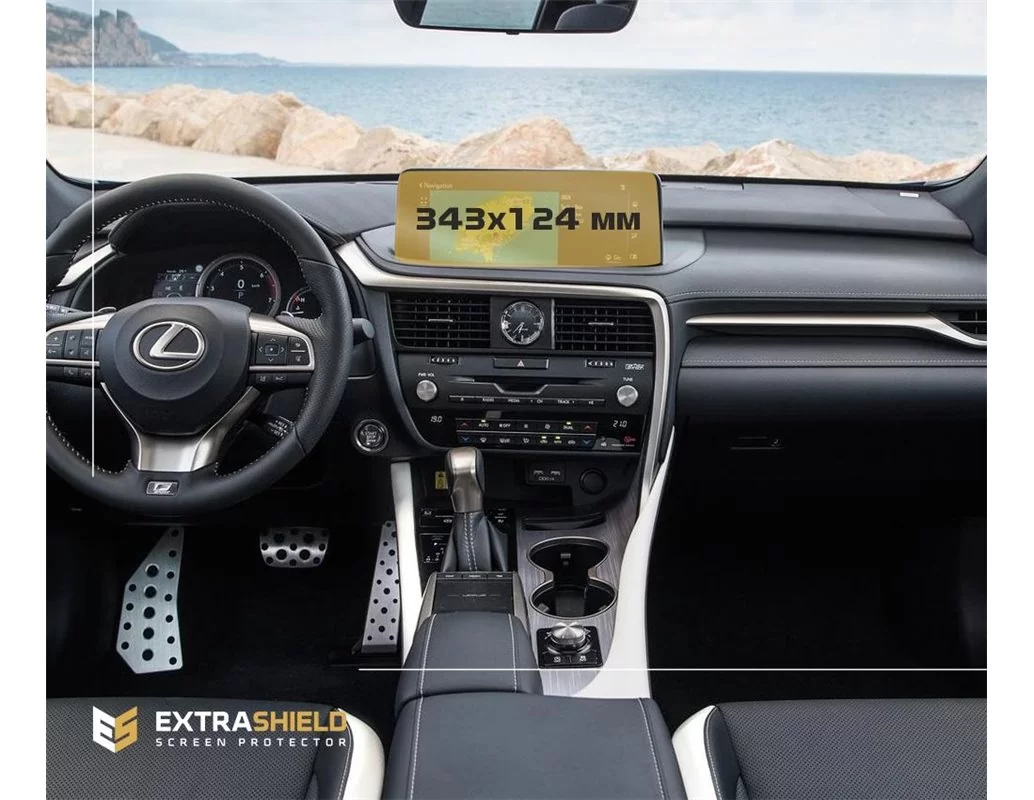 Lexus RX 2019 – súčasný multimediálny 12,3-palcový chránič obrazovky ExtraShield - 1
