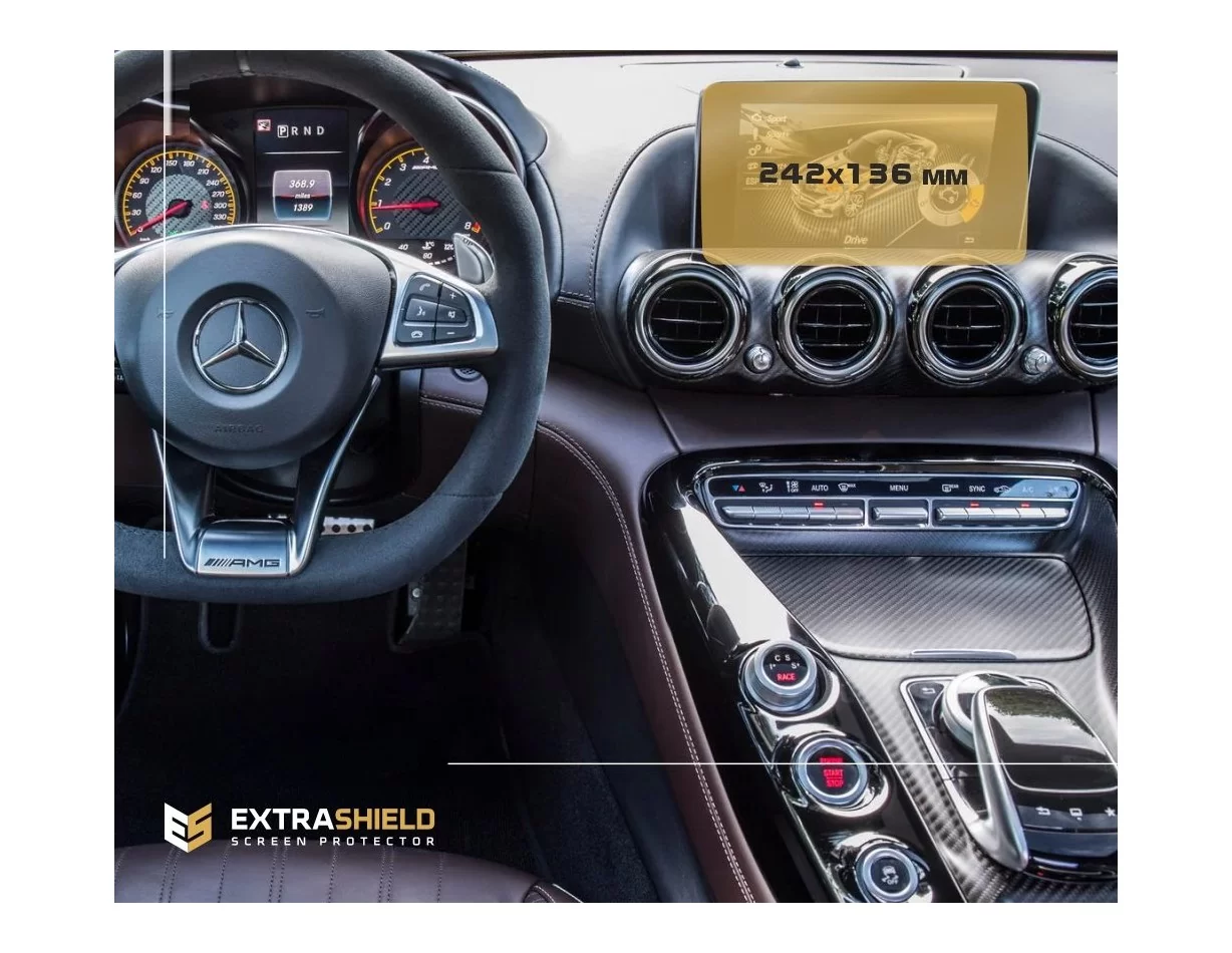 Mercedes-Benz B-Class (T246) 2014 - 2018 Multimediálny 7" ExtraShield chránič obrazovky - 1