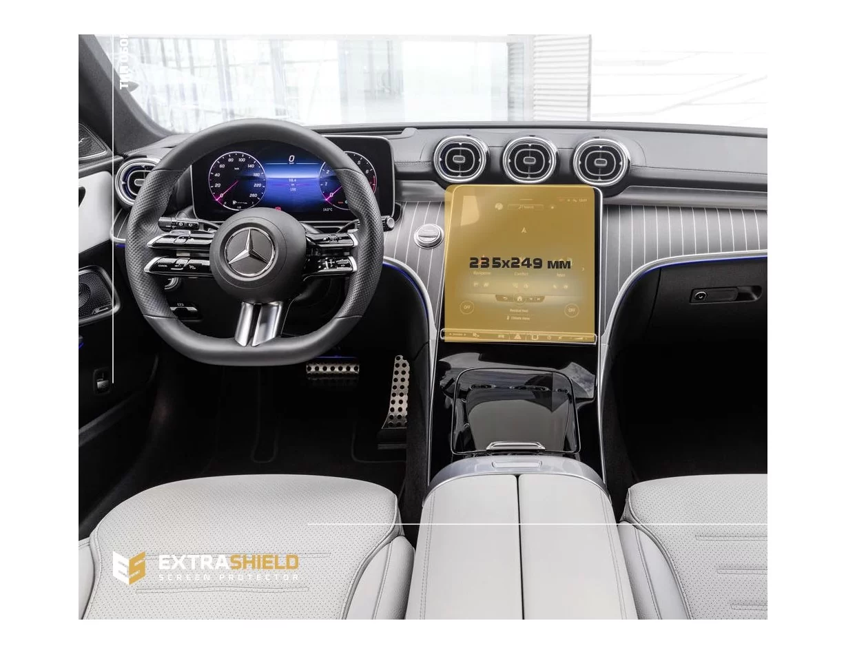 Mercedes-Benz C-class (S206/W206) 2021 - Predstavte plnofarebný LCD monitor 11,9-palcový dotykový displej ExtraShield Screen Pro