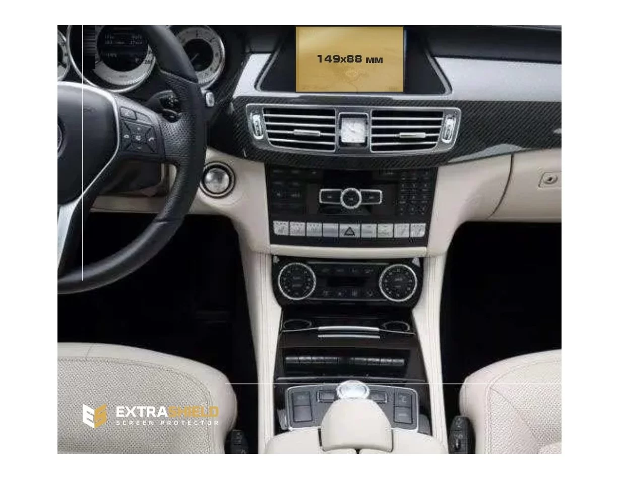 Mercedes-Benz CLS (C218/X218) 2010-2014 Multimediálny 5,8" chránič obrazovky ExtraShield - 1