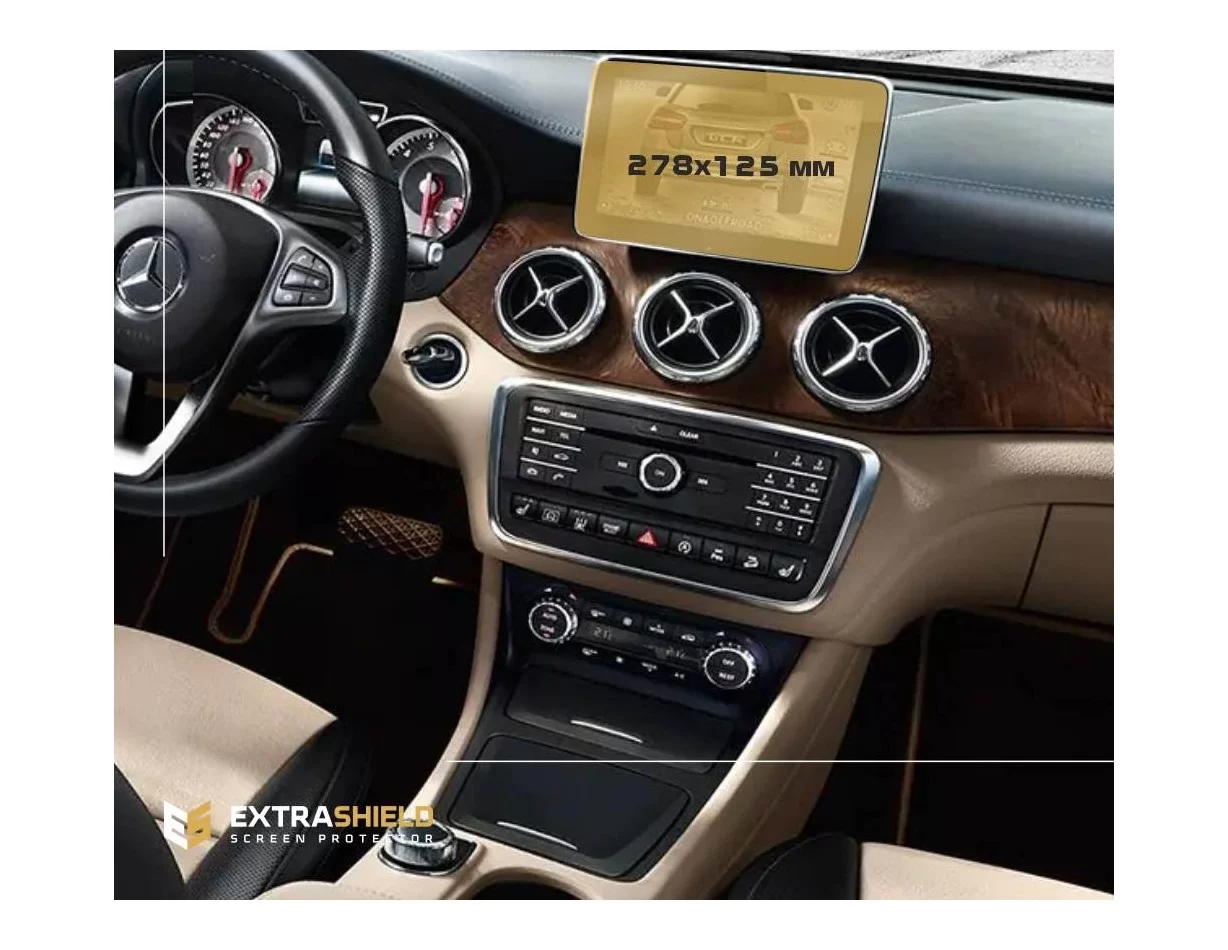 Mercedes-Benz GLA (X156) 2013 - 2017 Multimediálny 10,3" chránič obrazovky ExtraShield - 1