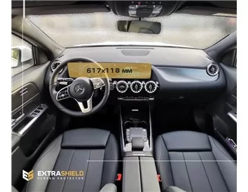 Mercedes-Benz GLA (H247) 2019 - súčasný digitálny rýchlomer + multimediálny 10,25" ExtraShield chránič obrazovky - 1