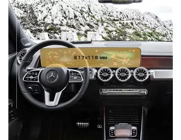 Mercedes-Benz GLB (X247) 2019 - Súčasný digitálny rýchlomer + multimediálny 10,25" ExtraShield chránič obrazovky - 1