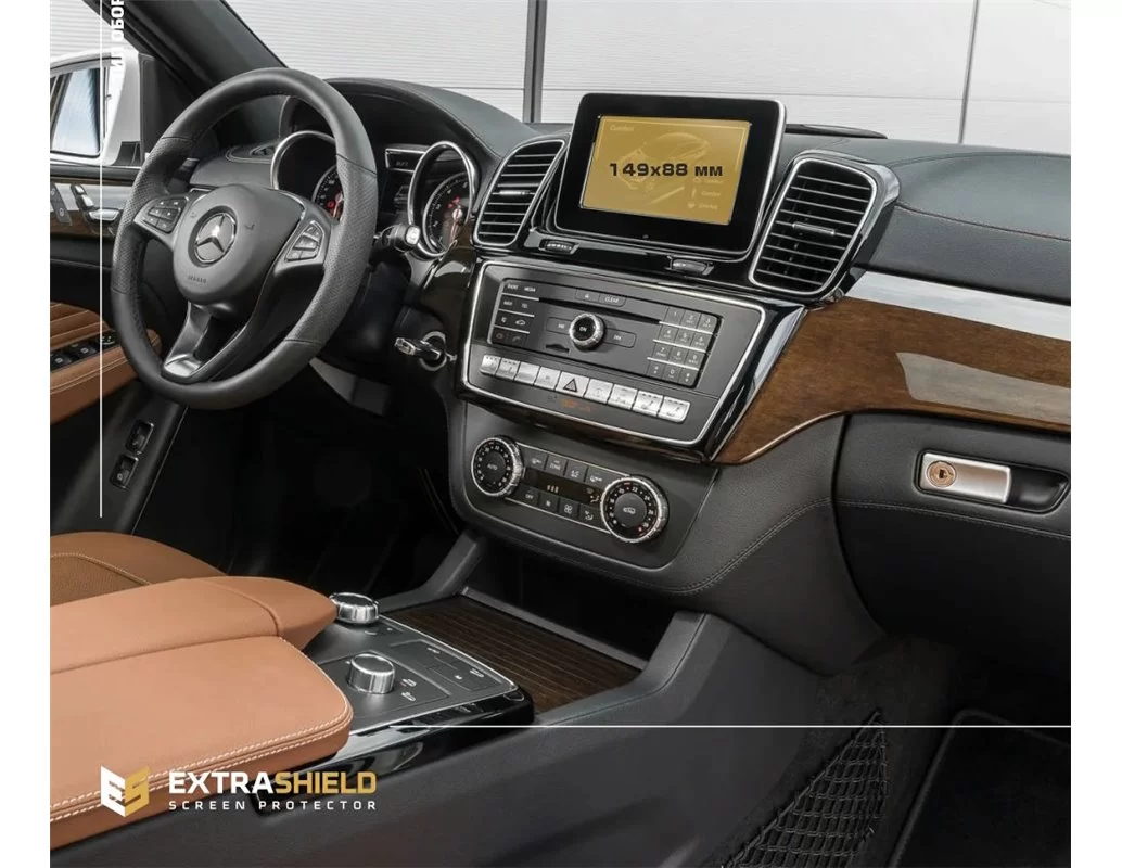 Mercedes-Benz GLE (W166) 2015 - 2019 Multimediálny 5,8" chránič obrazovky ExtraShield - 1