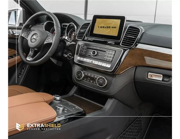 Mercedes-Benz GLE (W166) 2015 - 2019 Multimediálny 5,8" chránič obrazovky ExtraShield - 1