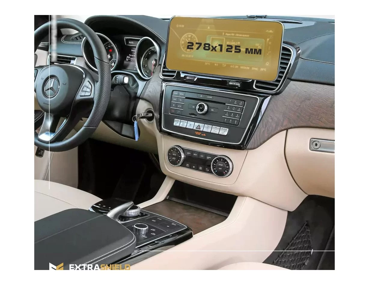 Mercedes-Benz GLE (W167) 2015 - 2019 Multimediálny 10,3" chránič obrazovky ExtraShield - 1