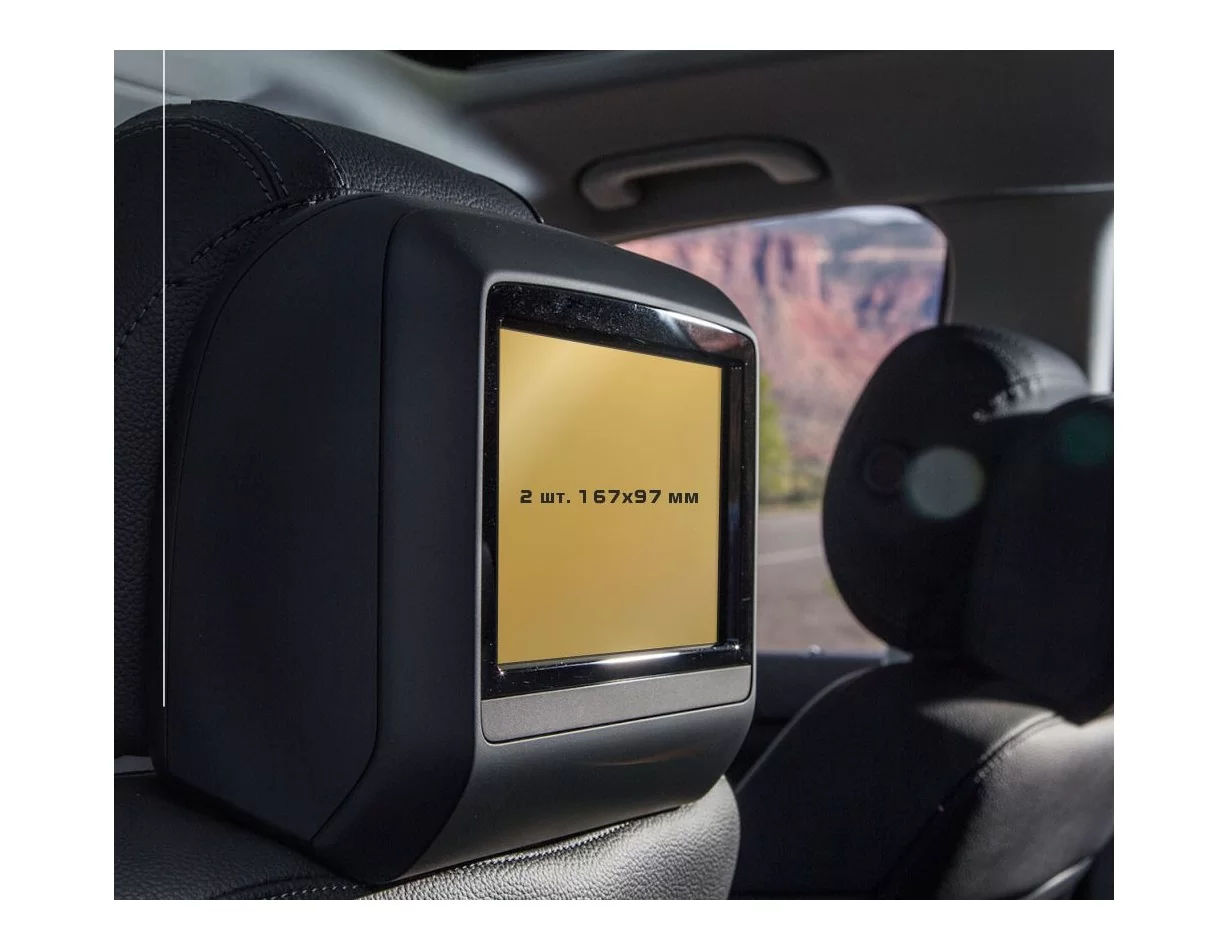 Mercedes-Benz GLS (X166) 2015 - 2019 Monitory cestujúcich (2ks,) ExtraShield Screen Protector - 1