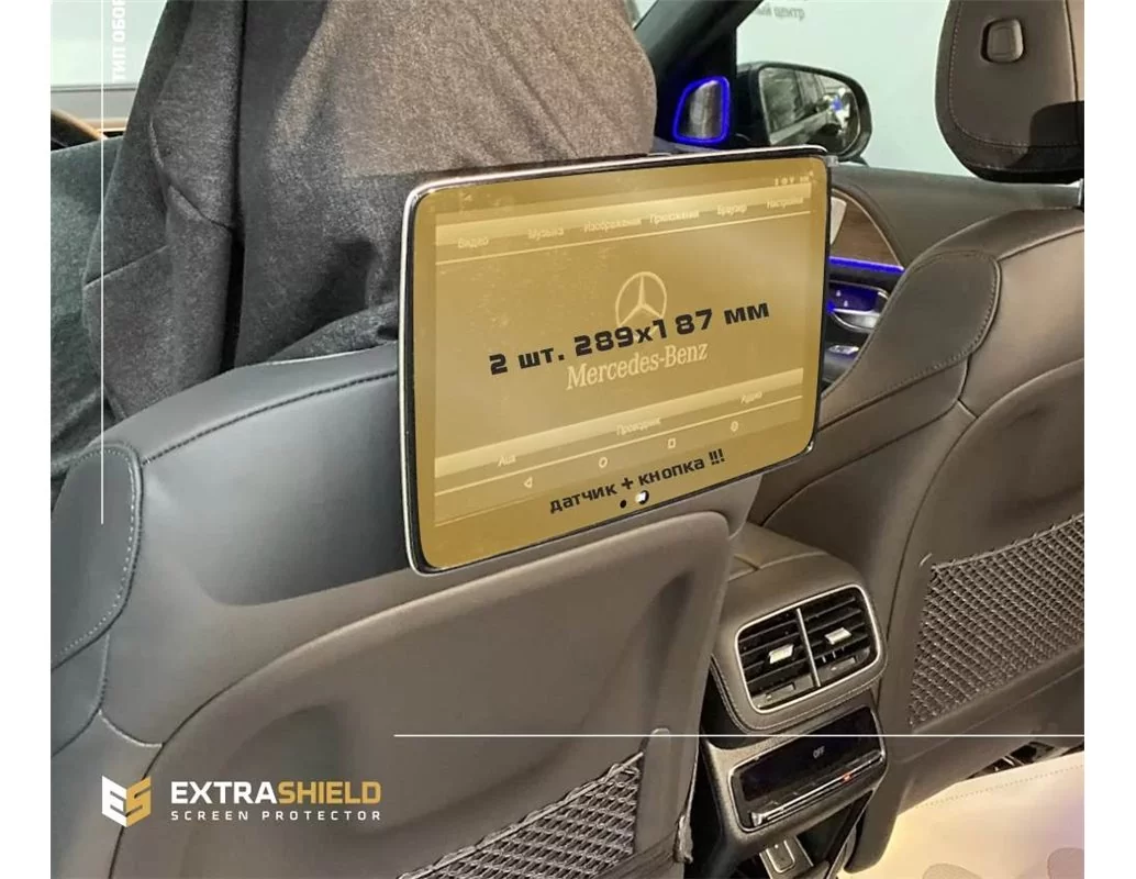Mercedes-Benz GLS (W167) 2019 - Súčasné monitory pre cestujúcich (2ks,) 10,2" s kamerou + ON ExtraShield Screen Protector - 1