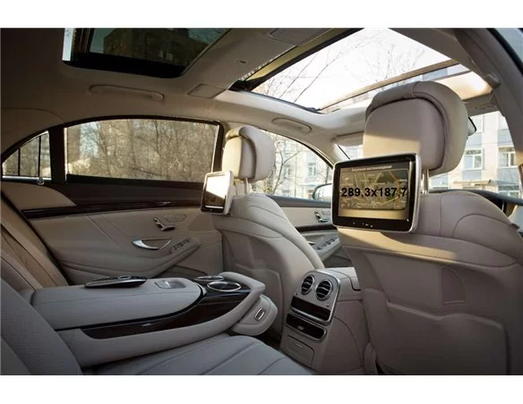 Mercedes-Benz S-class (W222/X222/C217/A217) 2013-2020 Monitory cestujúcich (2ks,) 10,2" ExtraShield Screen Protector - 1