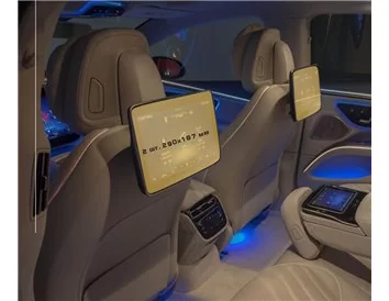 Mercedes-Benz S-class (W223/Z223) + MAYBACH 2020 - Súčasné monitory cestujúcich (2ks,) 10,2" ExtraShield Screen Protector - 1