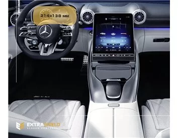 Mercedes-Benz SL-Class 2022 – súčasná ochrana obrazovky digitálneho rýchlomera ExtraShield - 1