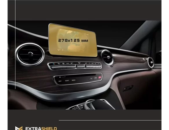 Mercedes-Benz V-class (W447) 2014 – súčasná multimediálna 10,3" ochrana obrazovky ExtraShield - 1