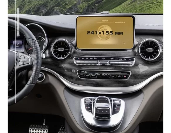 Mercedes-Benz V-class (W447) 2019 – súčasná multimediálna ochrana obrazovky ExtraShield - 1