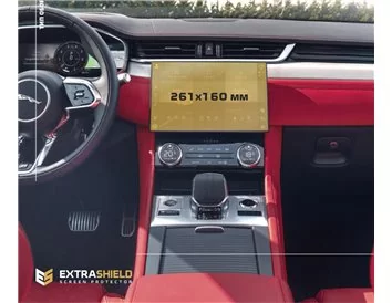 Jaguar F-PACE 2021 – súčasný multimediálny 11,4-palcový chránič obrazovky ExtraShield - 1