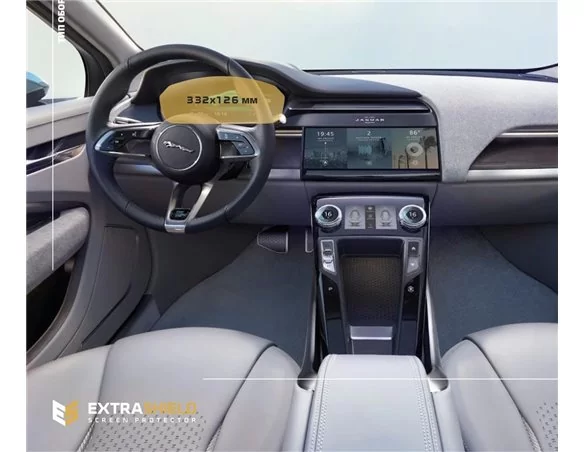 Jaguar I-PACE 2018 – súčasná ochrana obrazovky digitálneho rýchlomera ExtraShield - 1