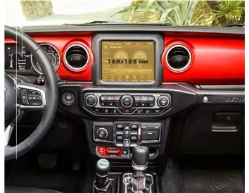 Jeep Wrangler Rubicon 2021 – súčasný chránič obrazovky Multimedia Uconnect 5,0 5" ExtraShield - 1