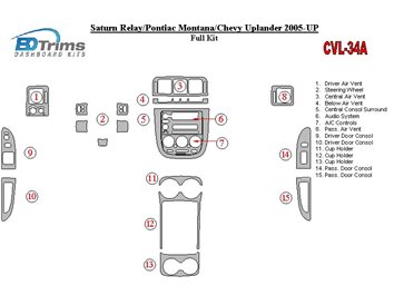 Mazda 626 08 97 05 04 3m 3d Interior Dashboard Trim Kit Dash Trim Dekor 11 Parts