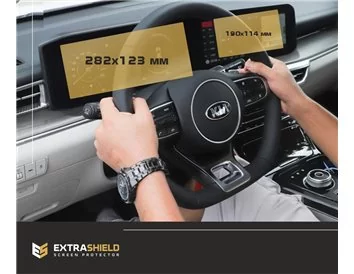 KIA Sportage 2021 - ?.? Plnofarebná ochrana LCD monitora 12" ExtraShield Screen Protector - 1