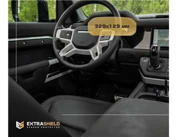 Land Rover Defender (90-110) 2019 – súčasný digitálny rýchlomer 12,3" ExtraShield chránič obrazovky - 1