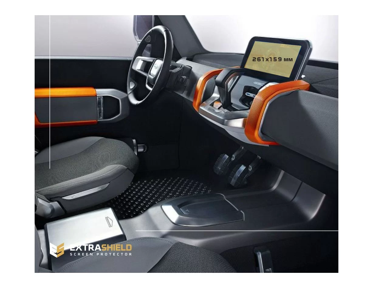 Land Rover Defender (90-110) 2019 – súčasný chránič obrazovky Multimedia Touch Pro 10" ExtraShield - 1