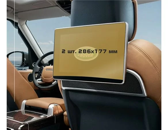 Land Rover Range Rover (L405) 2017 - Súčasné monitory pre cestujúcich (2 ks,) ExtraShield Screen Protector - 1