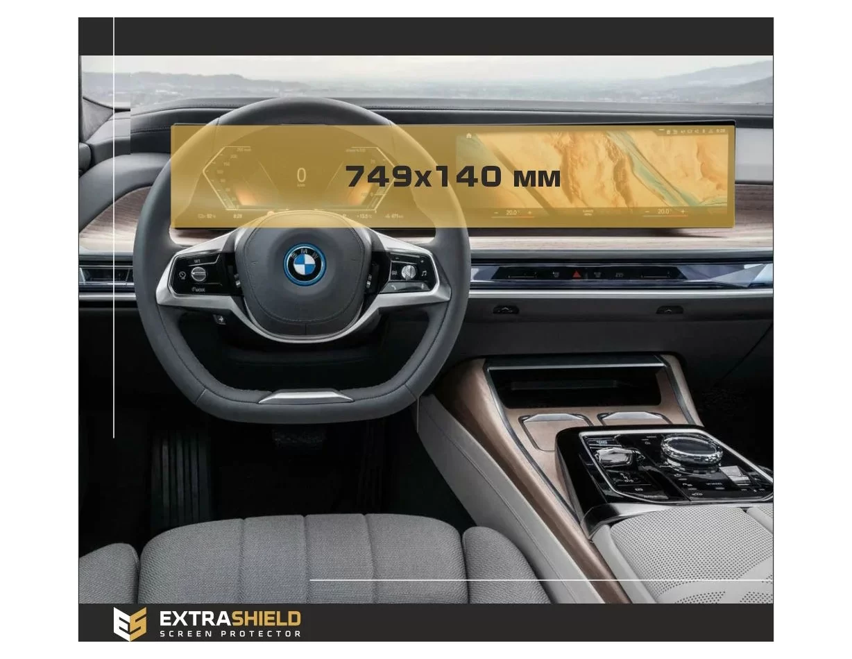 BMW radu 2 (G42) 2021 – súčasný digitálny rýchlomer BMW Live Cockpit Professional 10,25" ExtraShield chránič obrazovky - 1
