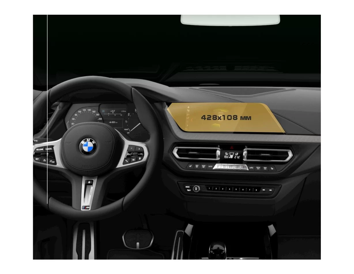 BMW radu 2 (G42) 2021 – súčasná multimediálna 10,25" ochrana obrazovky ExtraShield - 1