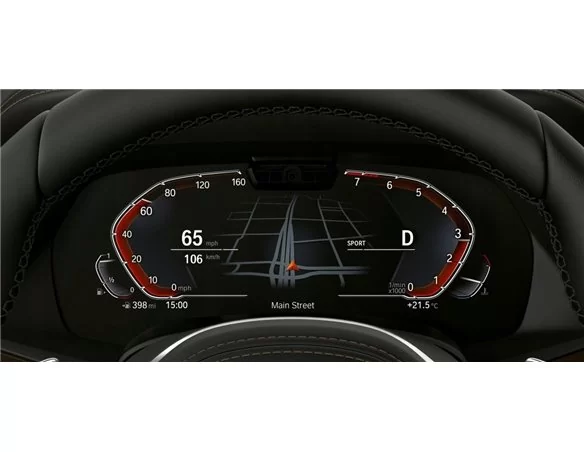 BMW radu 6 (G32) 2017 - 2020 digitálny rýchlomer (so snímačom) 12,3" ExtraShield chránič obrazovky - 1