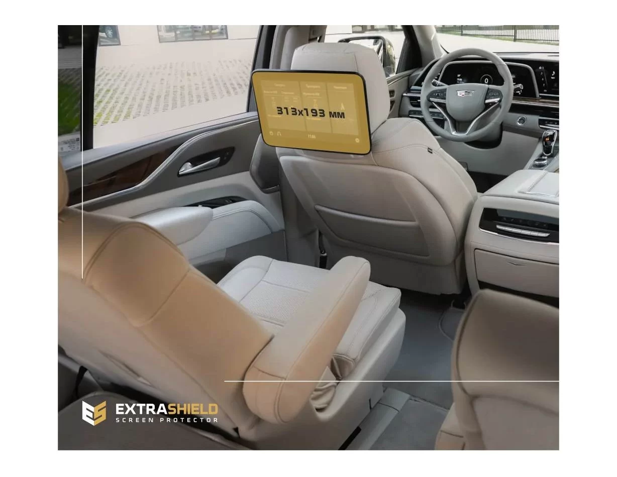 Cadillac Escalade 2021 - Present Passenger Monitors (2 ks,) ExtraShield Screen Protector - 1