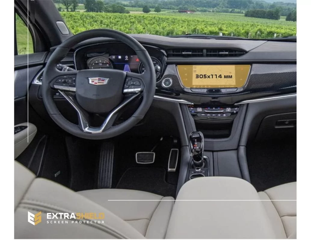 Cadillac XT6 2019 – súčasný 8" multimediálny chránič obrazovky ExtraShield - 1