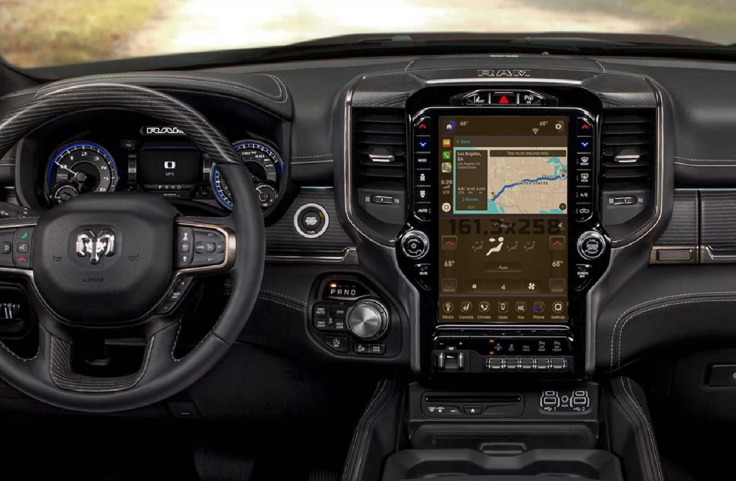 Dodge Ram 2019 – súčasný multimediálny 12-palcový chránič obrazovky ExtraShield - 1
