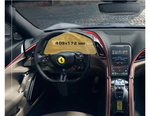 Ferrari Roma 2019 - Súčasná ochrana obrazovky digitálneho rýchlomera ExtraShield - 1