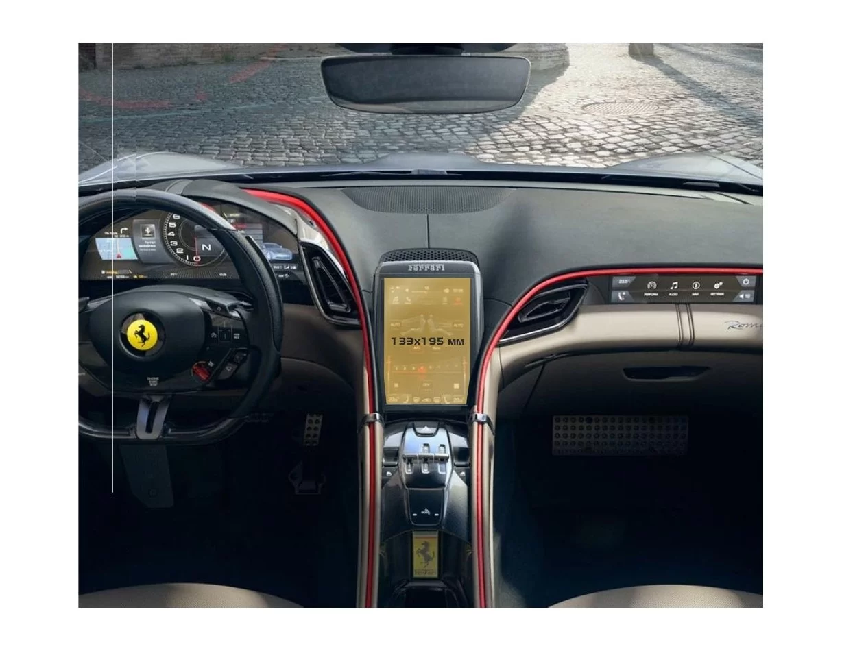 Ferrari Roma 2019 - Predstavte multimediálnu 8,4-palcovú ochranu obrazovky ExtraShield - 1