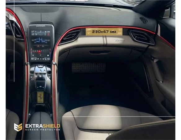 Ferrari Roma 2019 – darčeková ochrana obrazovky multimediálneho spolujazdca ExtraShield - 1