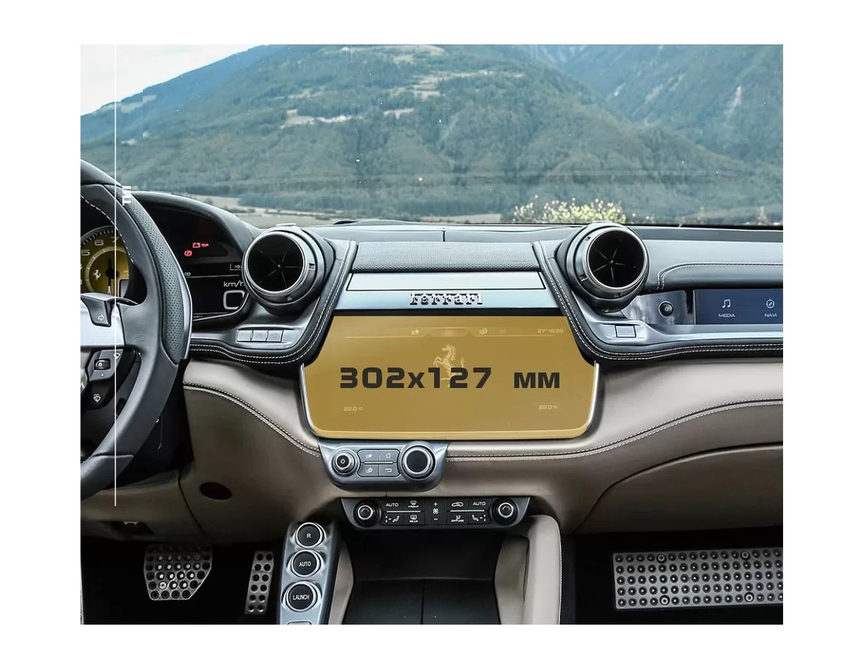Ferrari GTC4Lusso 03.2016 - Darujte plnofarebný LCD monitor 10,25" ExtraShield Screen Protector - 1