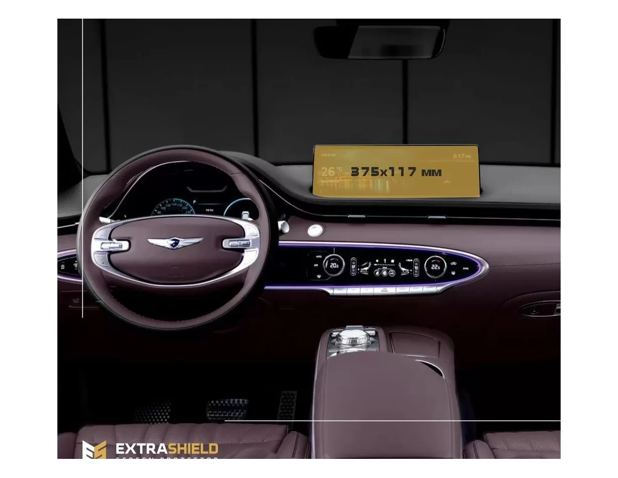 Genesis G90 2018 - Súčasné monitory pre cestujúcich (2ks,) 9" ExtraShield Screen Protector - 1