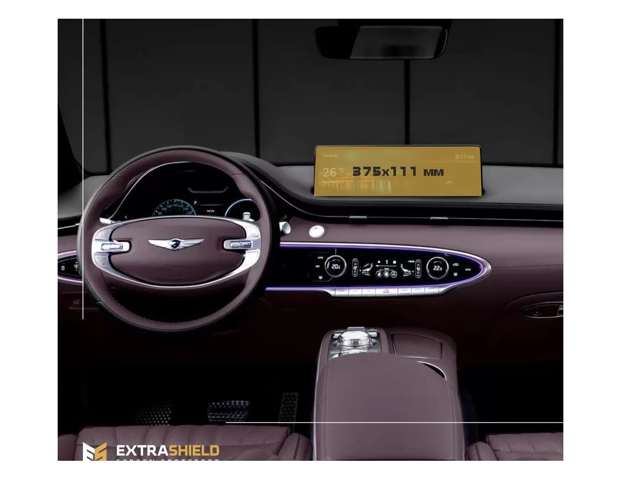 Genesis GV70 2020 – súčasný multimediálny 14,5-palcový chránič obrazovky ExtraShield - 1