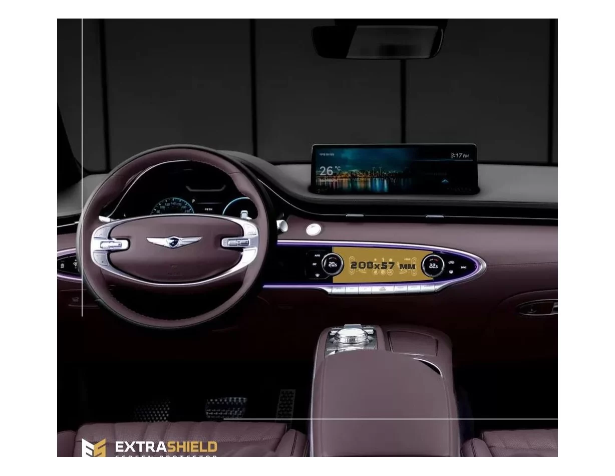 Genesis GV70 2020 – súčasná ochrana obrazovky ExtraShield klimatizáciou - 1