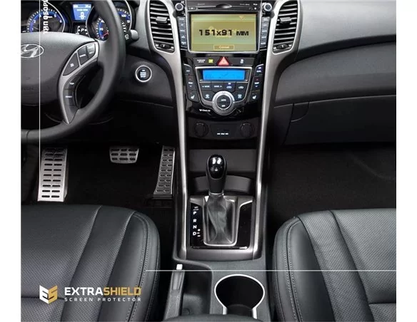 Hyundai Elantra 2018 - Predstavte multimediálnu 7" ochranu obrazovky ExtraShield - 1