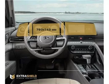 Hyundai Elantra 2020 - Present Multifunkčný systém 10,25" ExtraShield Screen Protector - 1
